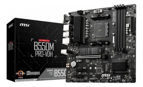 😱 MSI B550M ProVDH - Chipset B550 AM4 mATX DDR4