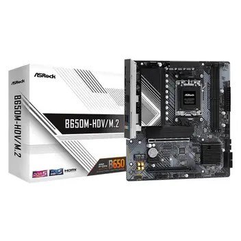 😱 Placa Mae Asrock B650M Hdv M 2 Amd B650 Matx Ddr5 Preto 90 Mxbla