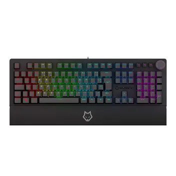 😱 Teclado Mecânico Gamer Husky Anchorage Full Size, Rgb, Switch Gateron Ef Brown, Abnt2, Preto