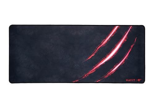 😱 Havit Mouse Pad Grande 70 X 30 Cm Gamer, Hv-MP861, Movimento Suave e Preciso, Costurado, Preto