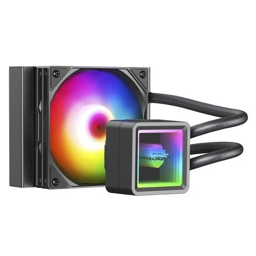 😱 Water Cooler Gamer Ninja Yuki, ARGB, 120mm, Intel-AMD, Controladora, Black, GN-WC-YK120RB✨