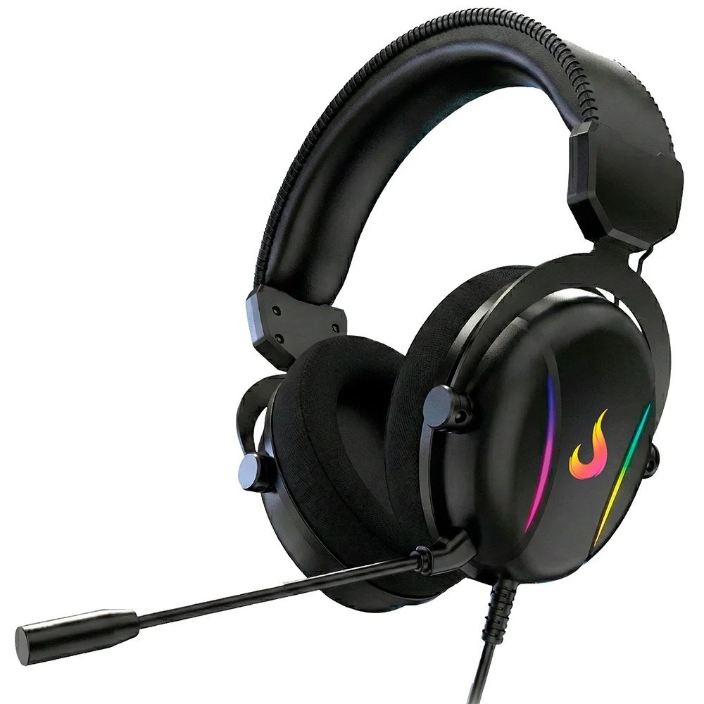 😱 Headset Gamer Rise Mode Nova 02 Surround 7 1 Drivers De 40Mm Microfone Removivel Usb Rgb Preto Rm Hs Nv 02 Fb