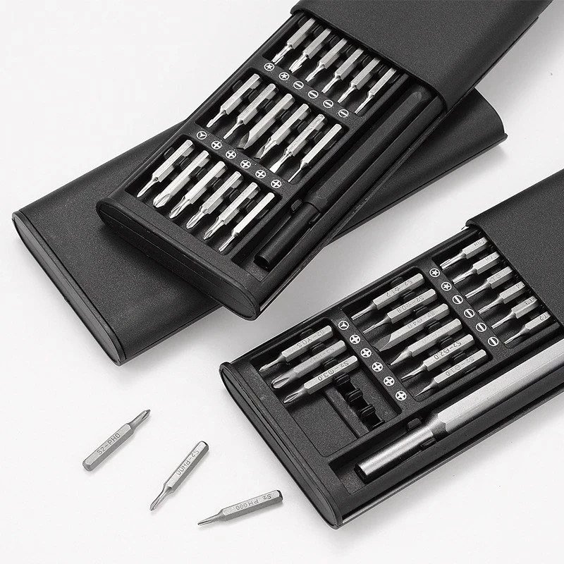 😱 Jogo Kit Ferramenta De Precisão Com Chave Magnética 24 Peças Para Reparos Em Celular Pc Notebook Óculos