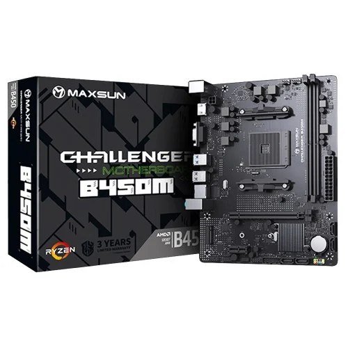 😱 Placa Mae Maxsun B450M Ms Challenger Chipset B450 Amd Am4 Matx Ddr4 Preta