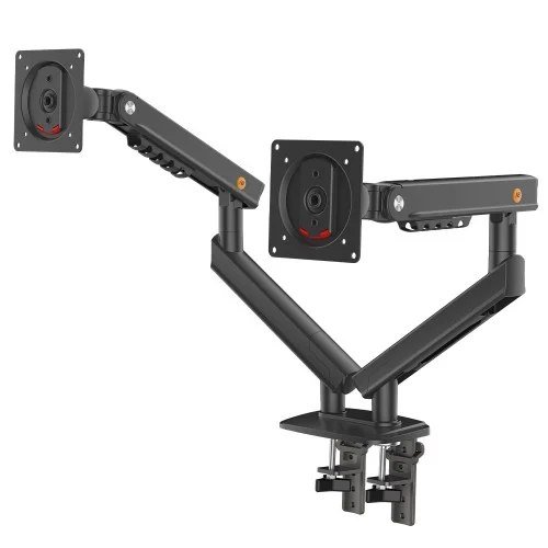 😱 Suporte de Mesa Ergonômico North Bayou Dual Arm A5-C, Articulado, Para 2 Monitores de 17 Até 32 Pol, Preto