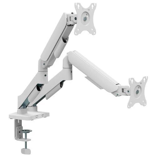 😱 Suporte De Mesa Bluecase Ergo Flexy Articulado Para Dois Monitores De 17 A 32 Branco Bsmts02 1Wbx