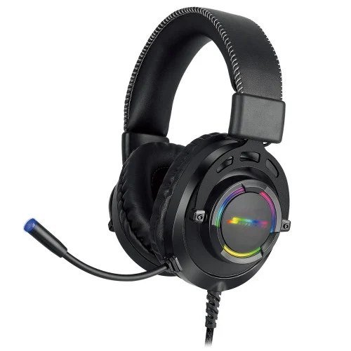 😱 Headset Gamer Superframe Aura 71 Surround Rgb Usb Black