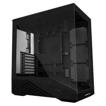 😱 Gabinete Gamer Lian Li Vector V100, Mid-Tower, ATX, Vidro Temperado, ARGB, Sem FANs, Preto - V100X