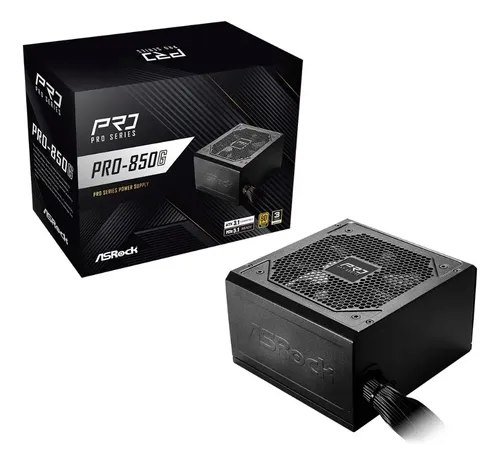 😱 Fonte Asrock Pro 850w 80 Plus Gold Atx 3.1 Pro-850g