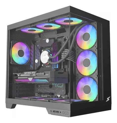 😱 Gabinete Gamer Superframe Vhagar, Mid Tower, Vidro, Atx