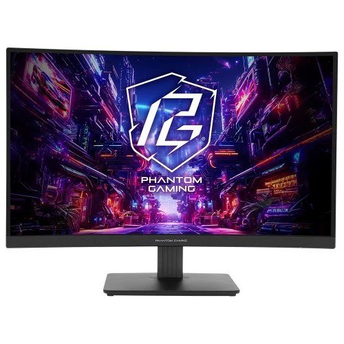😱 Monitor Gamer Asrock Phantom Gaming Pg27Qrt1B 27 Pol Curvo Qhd 1Ms 180Hz 132 Srgb Va Freesync Hdmidp