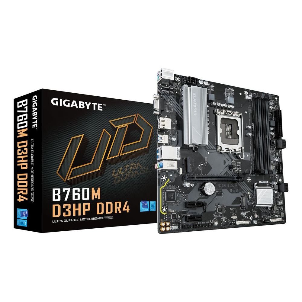 😱 Placa Mãe Gigabyte B760M D3HP DDR4 LGA 1700 4x DDR4 Chipset B760 mATX