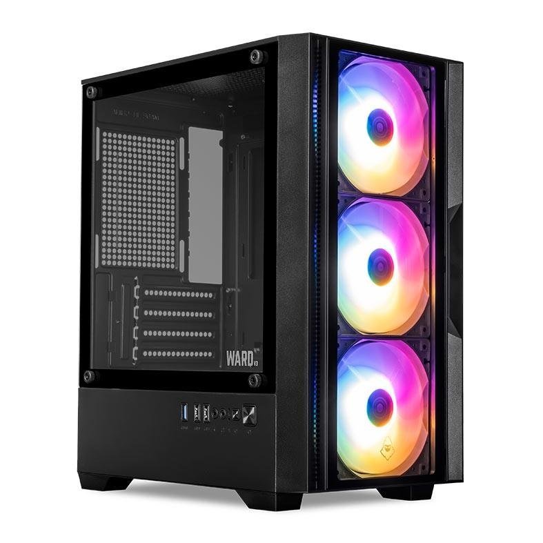 😱 Gabinete Gamer Mancer Ward V3, Lateral De Vidro, Com 3 Fans