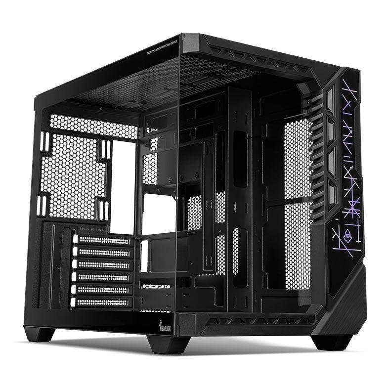 😱 Gabinete Gamer Mancer Hemlok, Mid-Tower, Lateral de Vidro, Preto, MCR-HEMLOK-BK