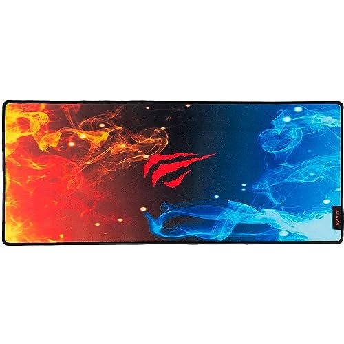 😱 Havit Mouse Pad Gamer MP845 - Grande - 700 x 300 x 3 mm, Superfície Jacquard Premium, Base de Borracha Antiderrapante, Costurado