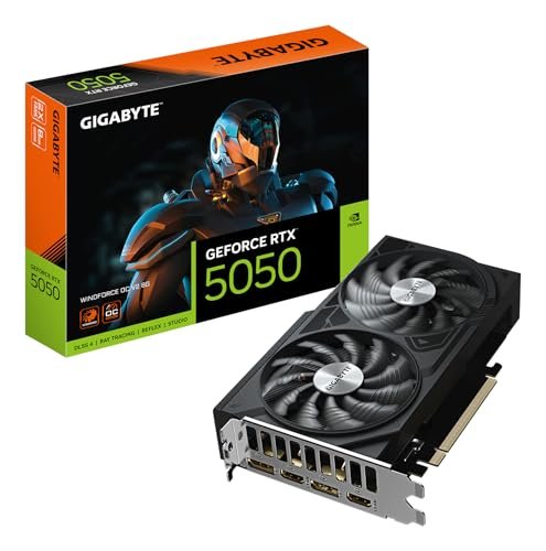 😱 Rtx 5050 Placa de Vídeo Gigabyte Windforce Oc 8G Nvidia GeForce, 8Gb Gddr6