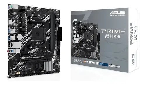 😱 Asus Prime A520m-r Am4 DDR4 M.2 - Chipset A520 HDMI