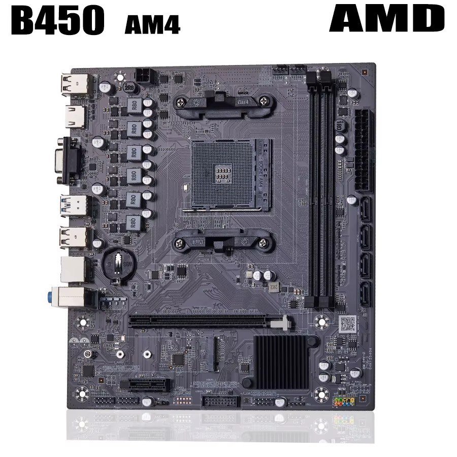 😱 Placa-mãe B450m Qiyida, Ryzen de 1ª a 5ª geração