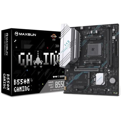😱 Placa Mãe MAXSUN MS-B550M Gaming WIFI, Chipset B550, AMD AM4, mATX, DDR4