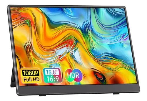 😱 Monitor Portátil 15.6'' Tela Externa Hdr Ips 1080p Ultrafino Preto