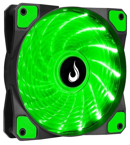 😱 Ventoinha Rise Mode Wind W1, 120mm, LED Verde - RM-WN-01-BG