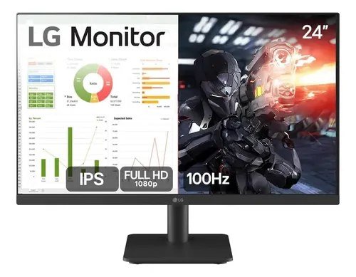😱 Monitor 24 Gamer LG 100hz 5ms Full Hd - 24ms500-b Preto