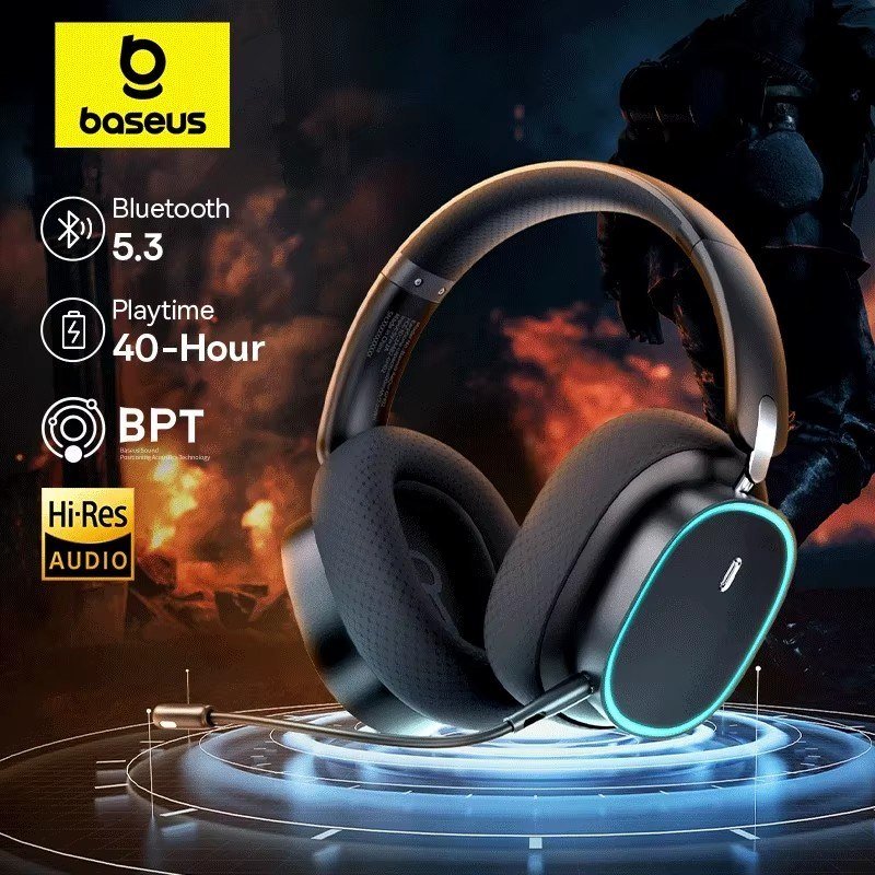 😱 Headset Sem Fio Baseus GH02 - Preto