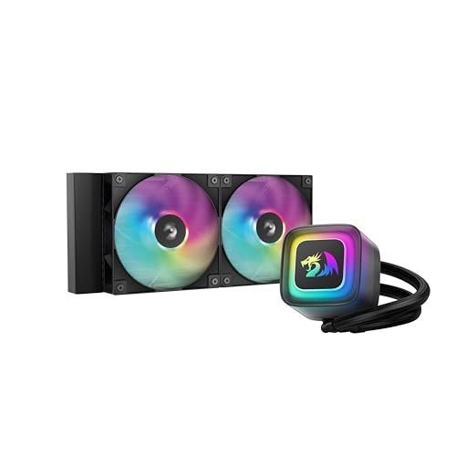 😱 Redragon Water Cooler GamerStorm LE240 RD 240mm RGB Compatível c/ Intel LGA 1851/1700/1200/1151 e AMD AM4/AM5 Preto - R-LE240RD-BKAMMN-A-1