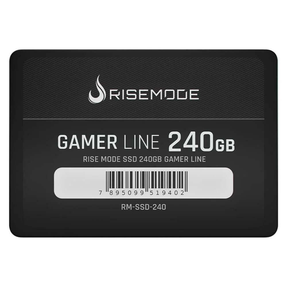 😱 Ssd Rise Mode Gamer Line 240GB Sata Iii Leitura 530 MB S Gravacao 520 MB S Preto Rm Ssd