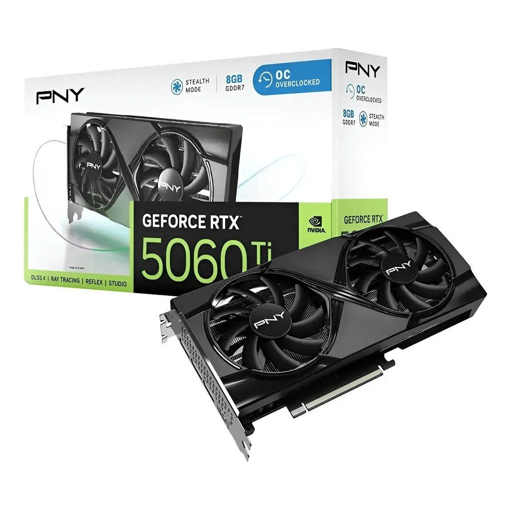 😱 Placa de Vídeo PNY GeForce RTX 5060 Ti OC 8GB GDDR7 DLSS 4