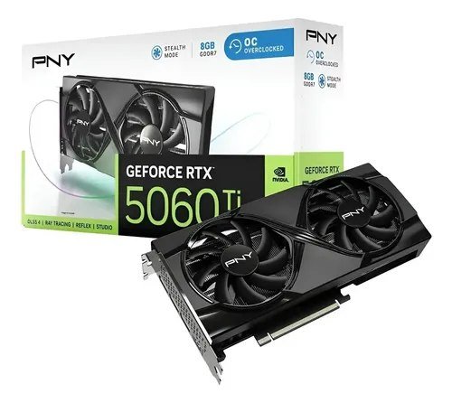 😱 Placa De Video Geforce Nvidia Pny Rtx5060ti 8gb Oc Gddr7