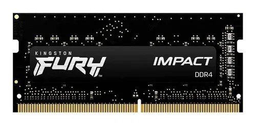 😱 Memória Ram Para Notebook Ddr4 16gb 3200Mhz Cl20 Kingston Fury Impact Kf432s20ib/16 Gamer Preto