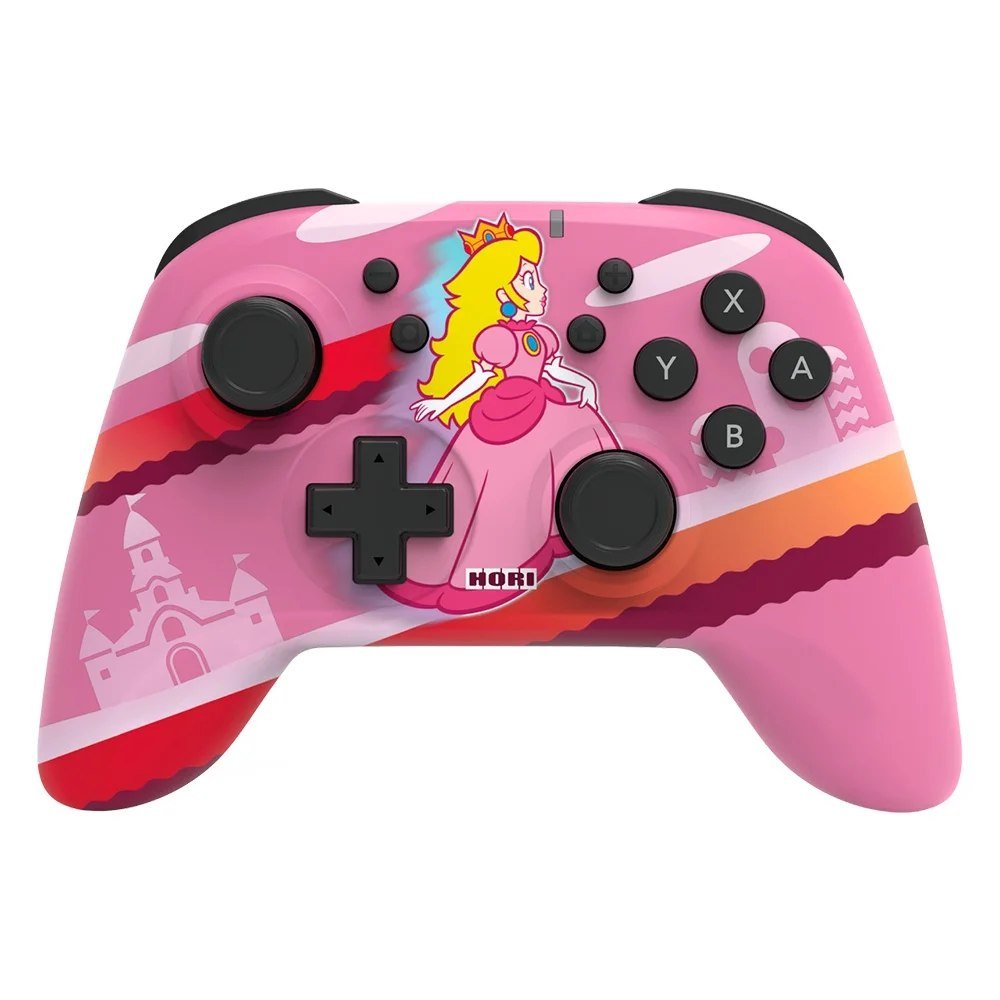 😱 Controle Sem Fio HORI Horipad Peach, Bluetooth, para Nintendo Switch - NSW-360U