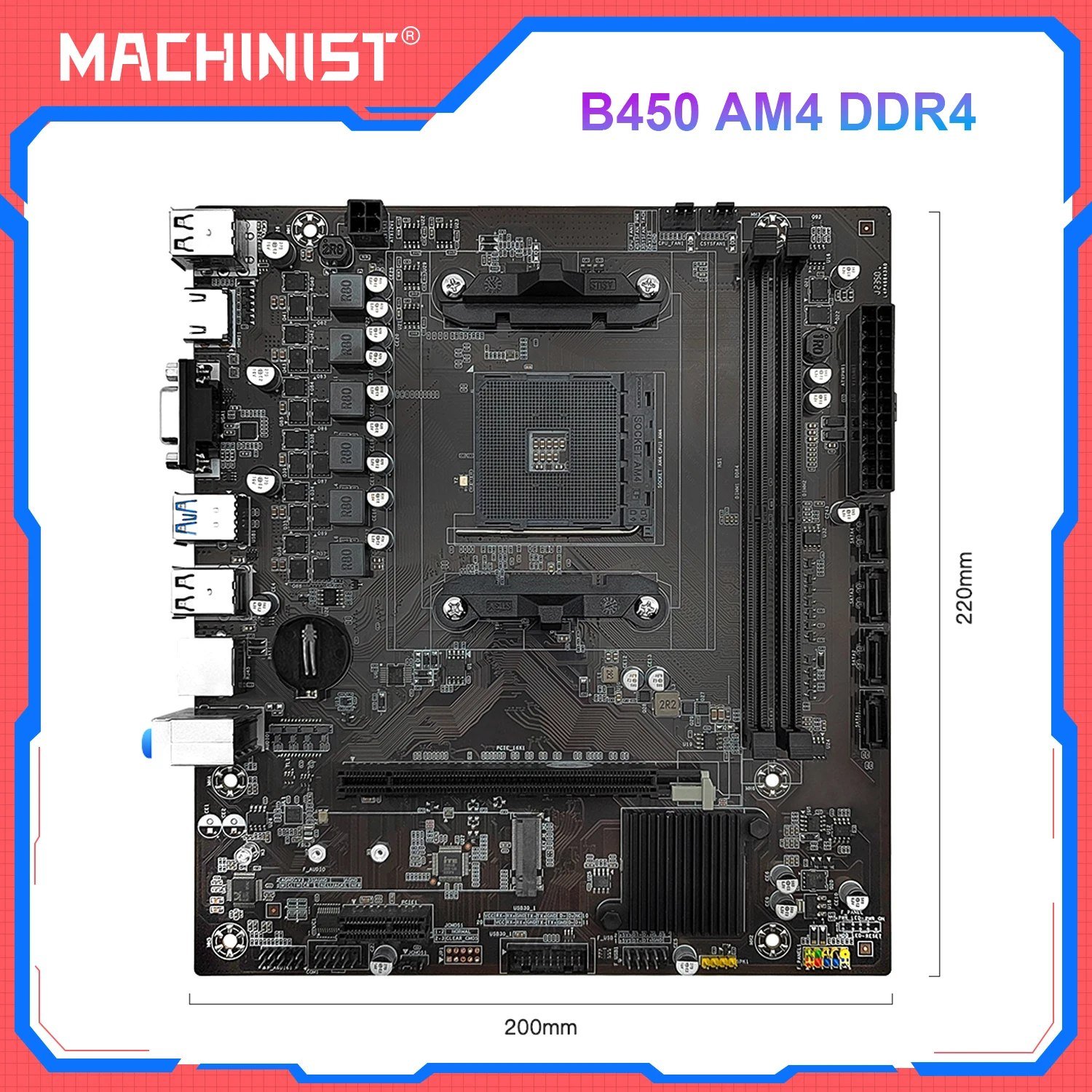 😱 Placa-mãe Machinist B450m