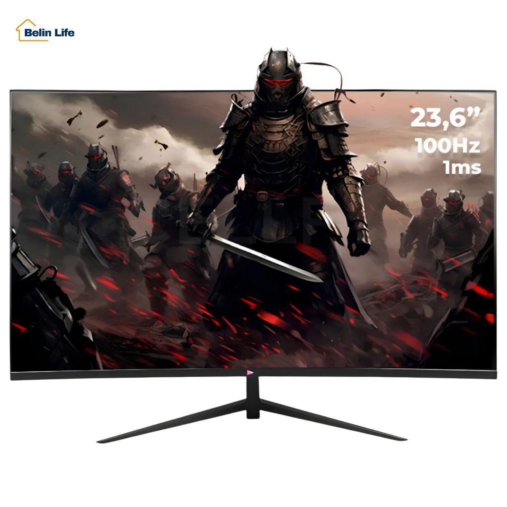 😱 Monitor Gamer Grasep 23.6" Curvo 100Hz 1ms Full HD Painel VA 99% sRGB HDMI PC Consola