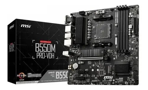 😱 Placa-Mãe Msi B550m Pro-Vdh Am4 Hdmi Vga