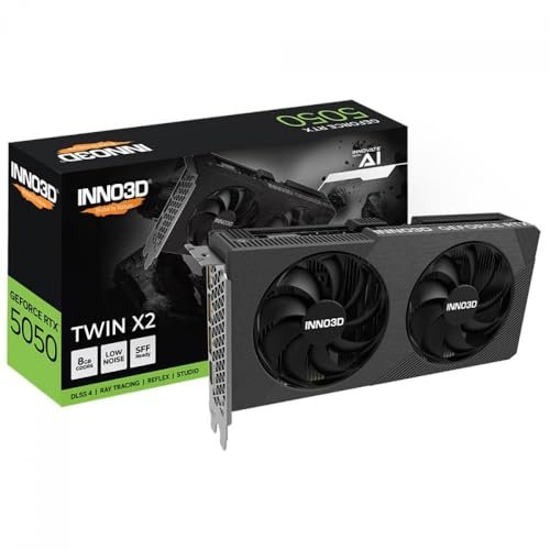 😱 INNO3D GeForce RTX 5050 Twin X2 8GB GDDR6 Placa de vídeo