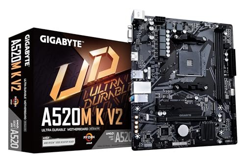 😱 Placa Mãe Gigabyte A520M K V2 (AM4/2xDDR4/HDMI/D-Sub/M.2/USB 3.2)
