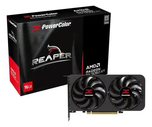 😱 Placa de Video PowerColor Radeon RX 9060 XT Reaper, 16GB, GDDR6, 128-bit, RX9060XT-16G-A-NAC