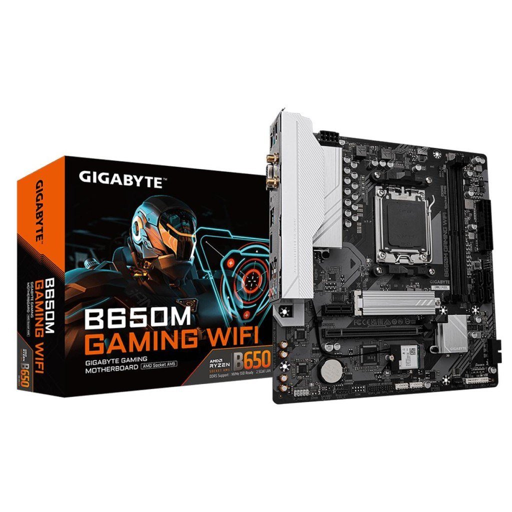 😱 Placa Mãe Gigabyte B650M Gaming WIFI, Chipset B650, AM5, M-ATX, DDR5, B650M GAMING WIFI (rev. 1.0)