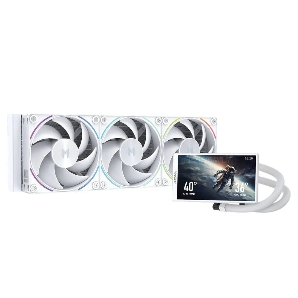 😱 Water Cooler MACH1 POLAR ARGB, 360mm, AMD e Intel, Branco - IRV360WH