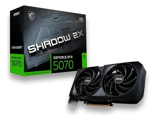 😱 Placa De Video Nv Rtx5070 12gb G7 192bits S 2x Oc Msi