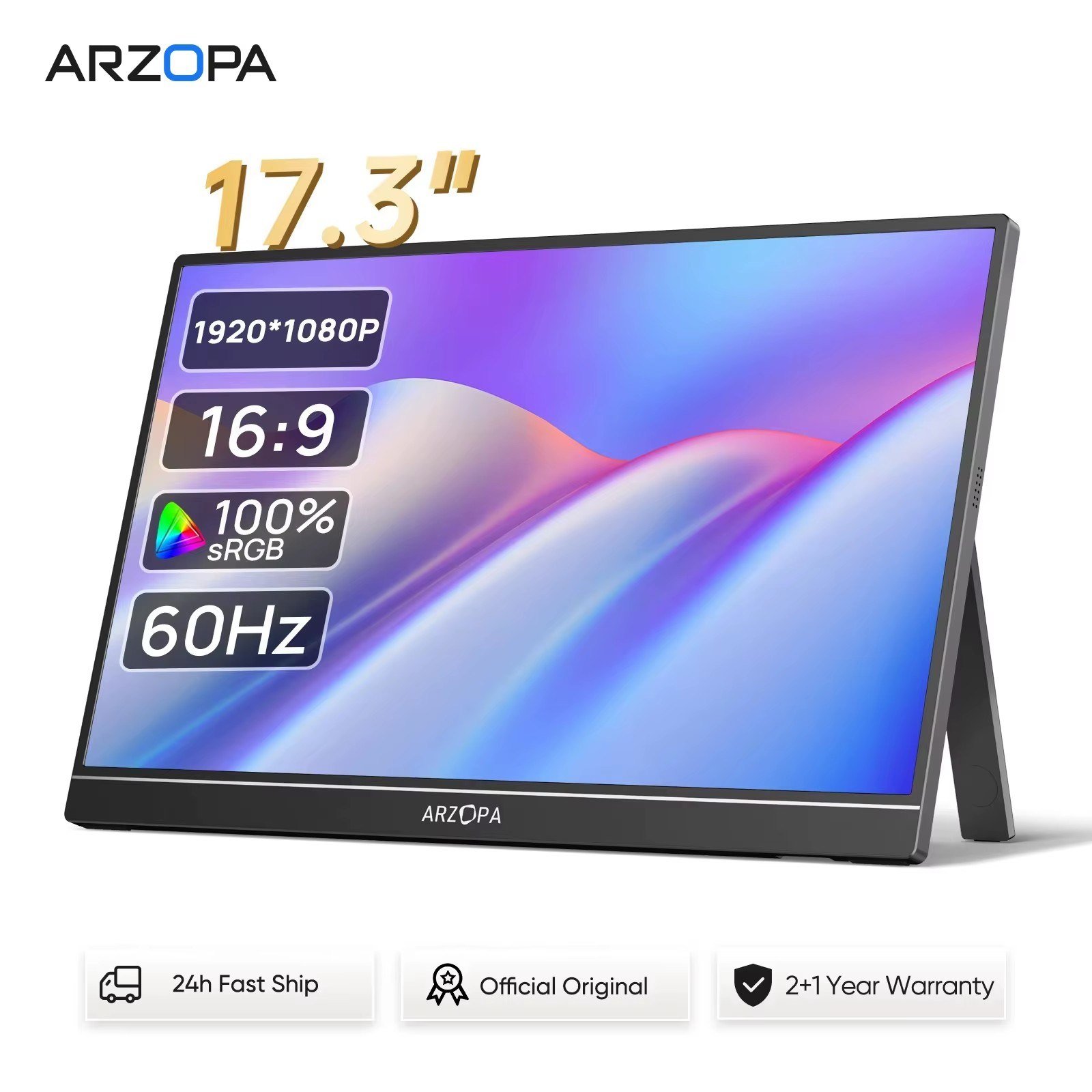 😱 Monitor 17.3 polegadas com painel 100% sRGB