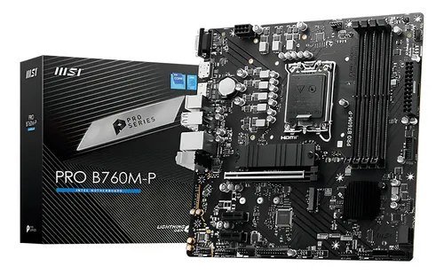 😱 Placa Mãe Msi Pro B760 M - P, Lga 1700, Ddr5