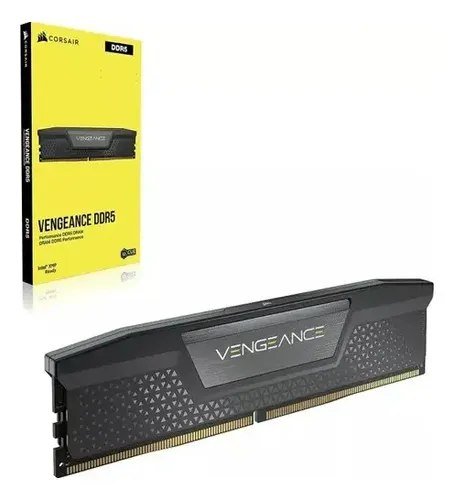 😱 Memória Corsair Vengeance 16gb Ddr5 5200mhz Preto am5 memoria