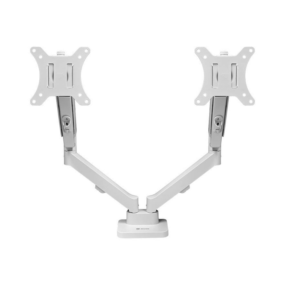 😱 Suporte Articulado Para 2 Monitores 13 a 32 Pistão a Gás Zinnia Nimbo 210 Branco