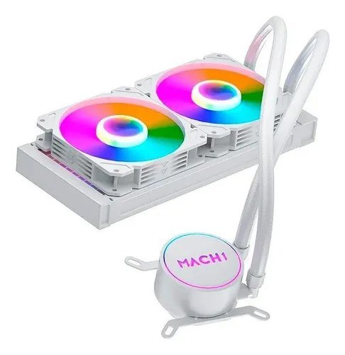 😱 Water Cooler Mach1 Logic Gk240w Rgb 240mm Branco