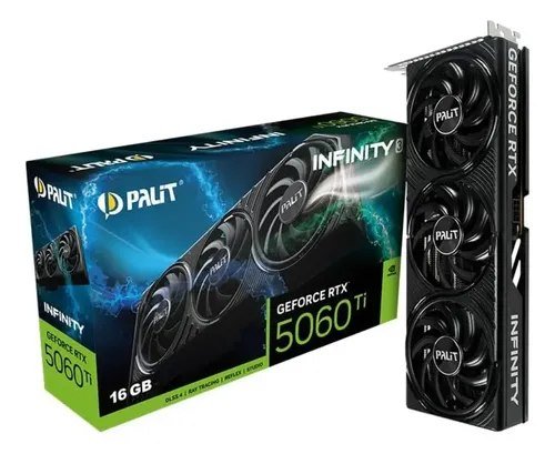😱 Placa de Vídeo Palit RTX 5060 Ti 16GB GDDR7 Ray Tracing 8K