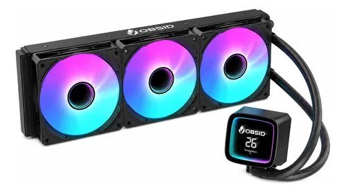 😱 Water Cooler Obsid Pro 360 C/ Display Lcd E Argb Amd E Intel