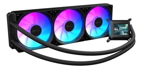 😱 Water Cooler Kalkan Aura Com Tela Lcd 360mm Argb Intel Amd